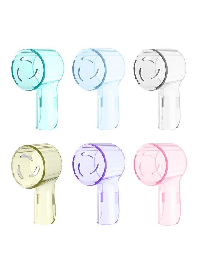Cellena Toothbrush Cover Compatible with Oral B Replacement Heads,Brush Cover for iO Electric Toothbrush Head,Round Tooth Brush Caps,Dust Cover Protector,6 Pcs