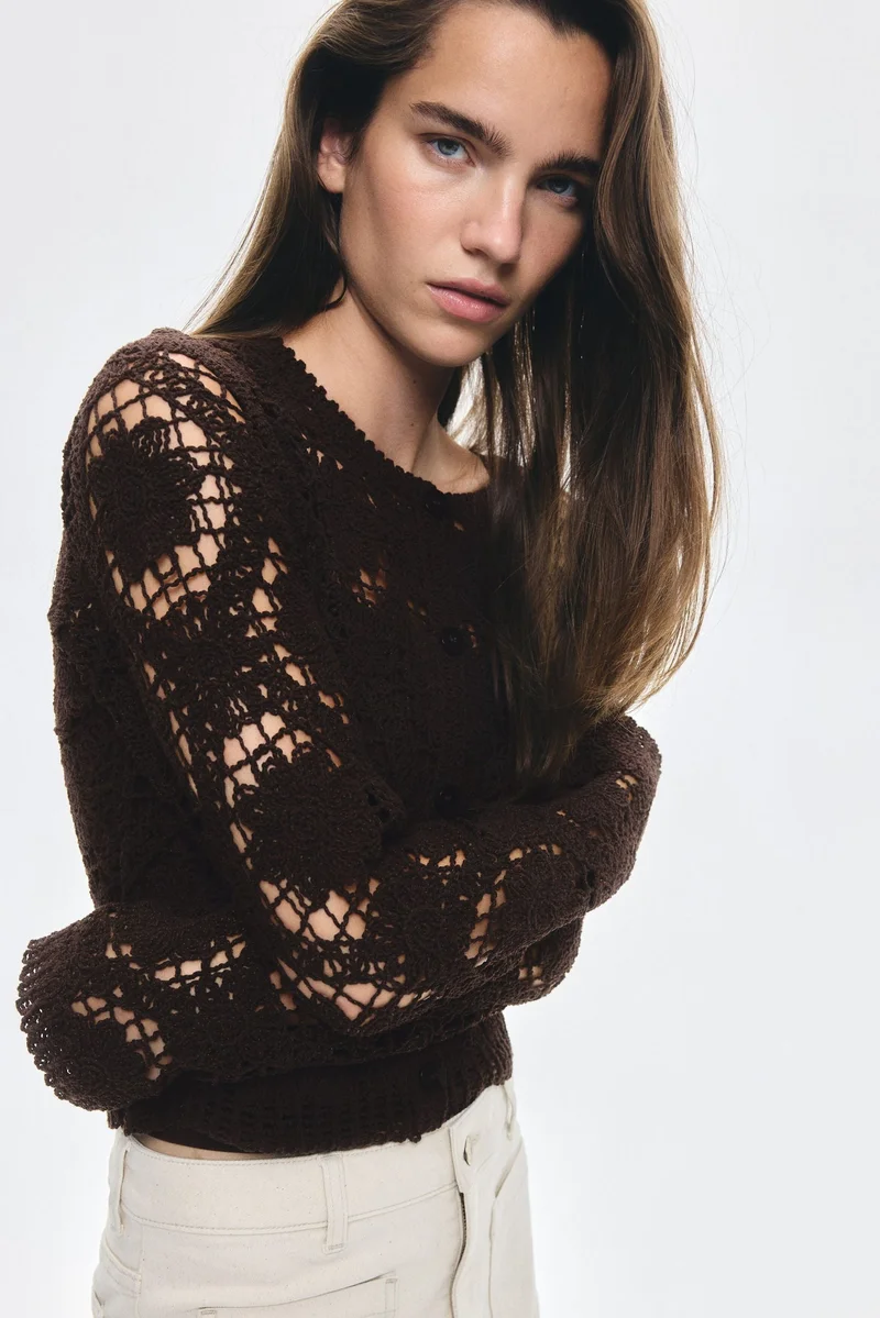 H&M Crochet-look cardigan