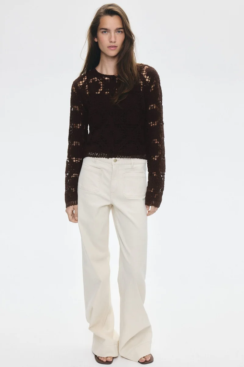 H&M Crochet-look cardigan