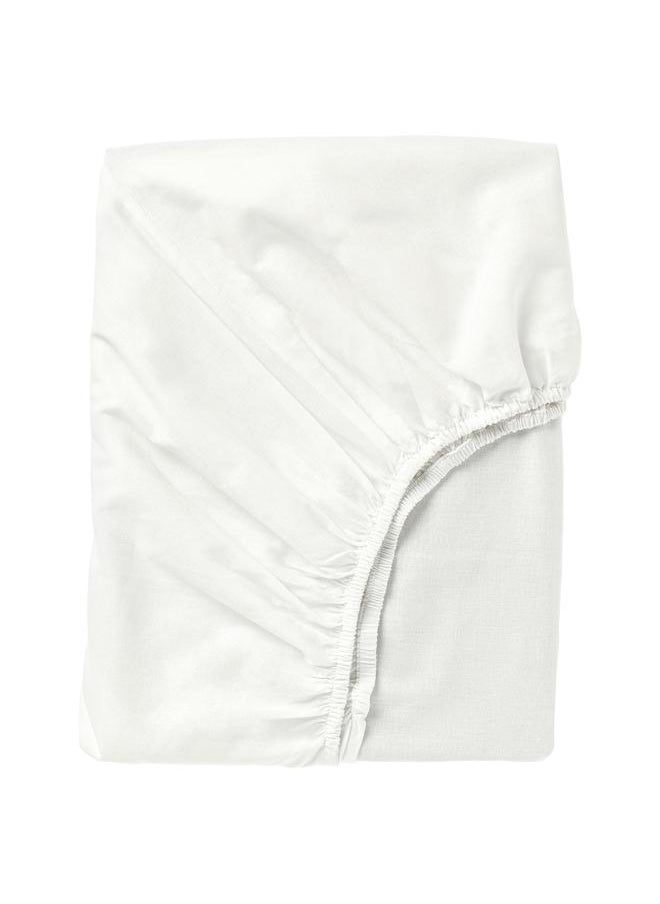 Generic Fitted sheet, white, 180x200 cm  - Image 1