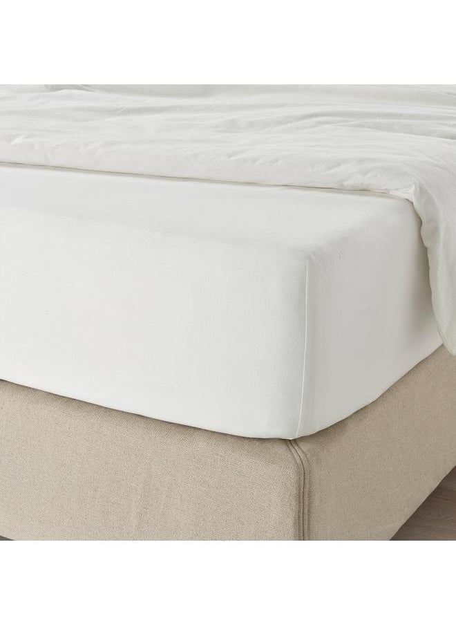 Generic Fitted sheet, white, 180x200 cm  - Image 2