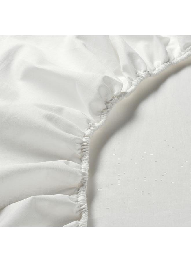 Generic Fitted sheet, white, 180x200 cm  - Image 5