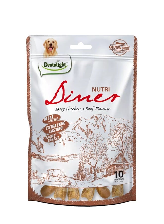 Nutri Diner Tasty Dog Treat With Chicken And Beef  - 180G