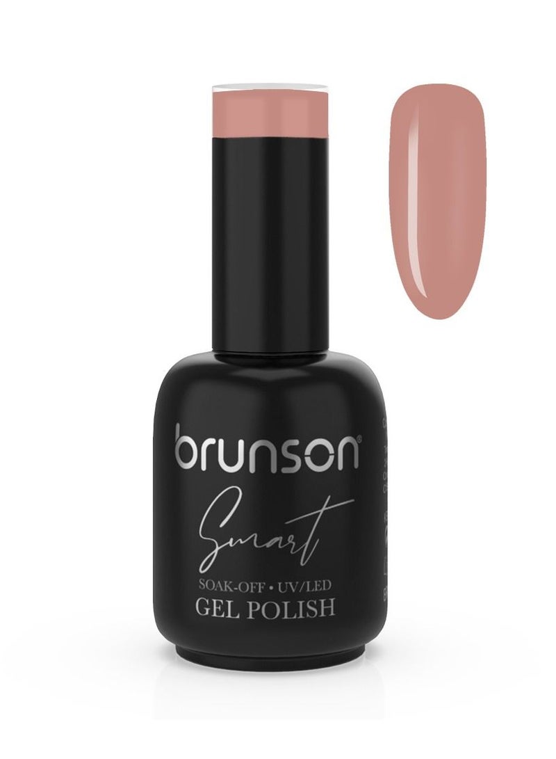 brunson Gel Nail Polish, 15ml Smart Gel Nails Glossy Shine Finish Long Lasting Soak off UV/LED Gel Polish for Nail Art French Manicure Pedicure Salon Quality Chip Resistant Gel Nail Extensions BSM150