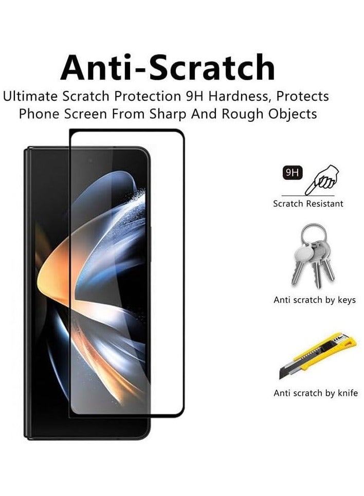 Screen Protector for Samsung Galaxy Z Fold 6 Front Tempered Glass Full Coverage Screen Guard 9H Hardness Anti Fingerprint Scratch Resistance for Samsung Galaxy Z Fold 6 - Image 3