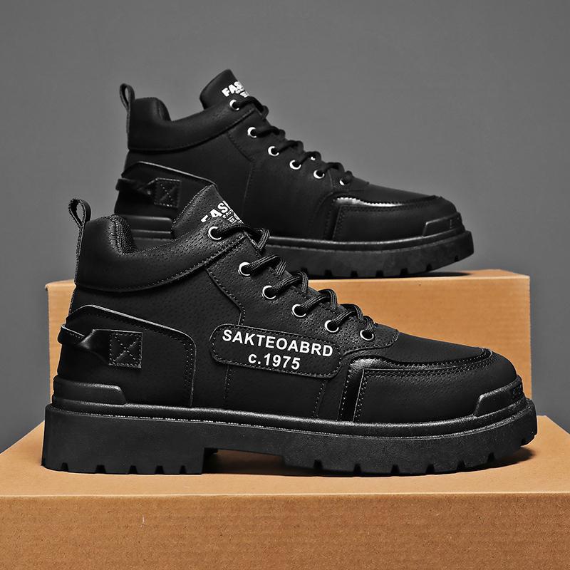 Cross-Border Labor Protection Shoes for Men, Anti-Puncture Safety Shoes, Chinese Fashionable Oil-Proof, Wear-Resistant, Protective Work Shoes Wholesale - Image 4