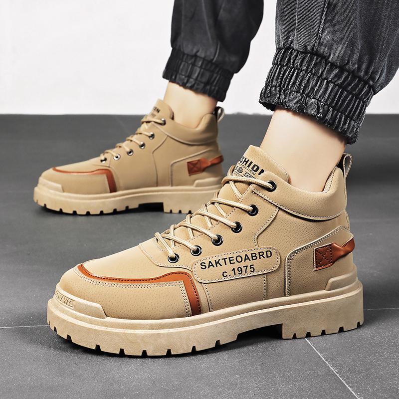 Cross-Border Labor Protection Shoes for Men, Anti-Puncture Safety Shoes, Chinese Fashionable Oil-Proof, Wear-Resistant, Protective Work Shoes Wholesale - Image 1