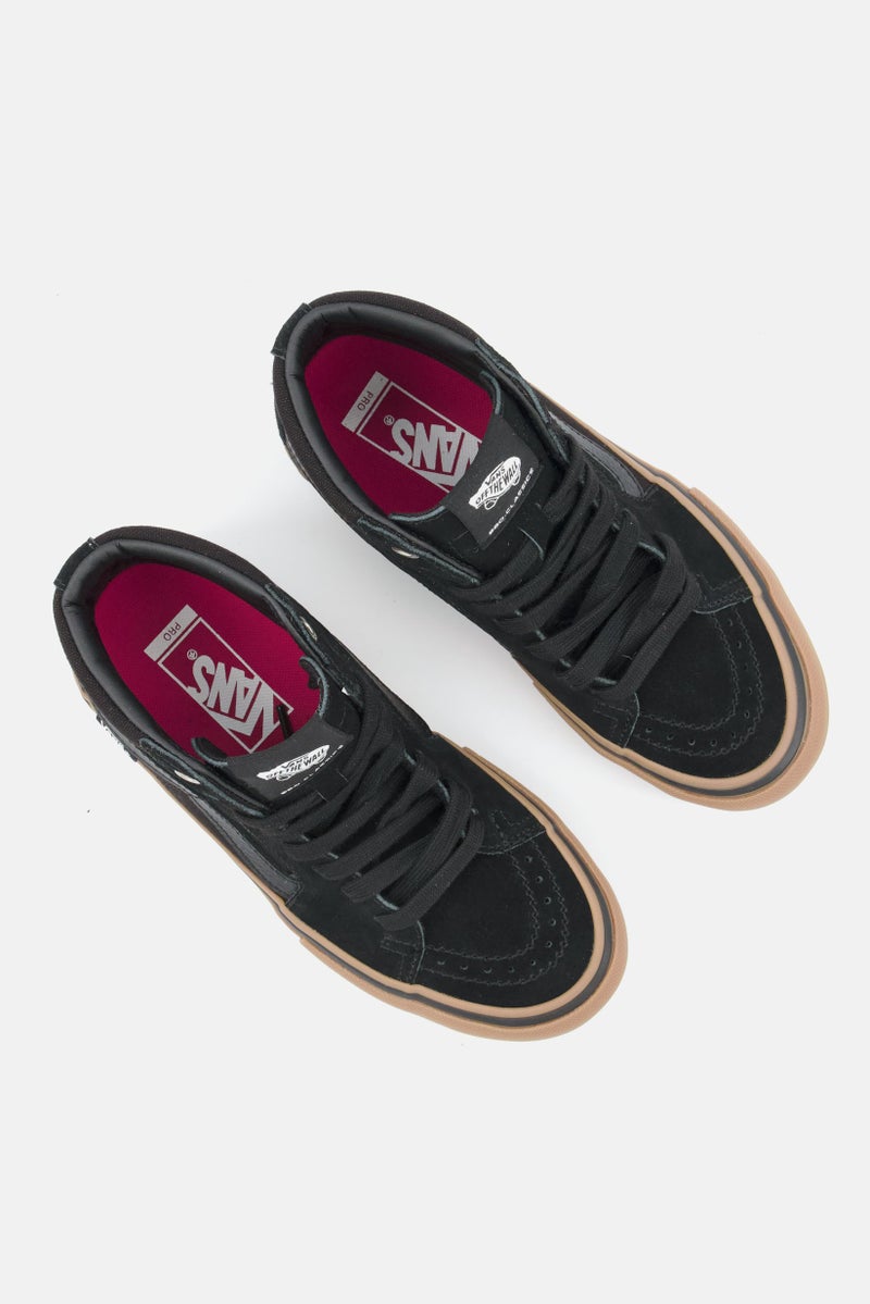 VANS أحذية رياضية نسائية سكيت-هاي برو مزودة بأربطة، سوداء - Image 3