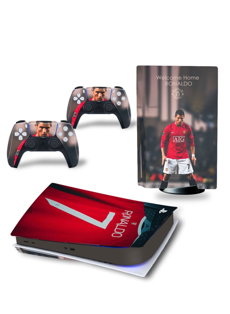 Console And Controller Sticker Set For PlayStation 5 Disc Version