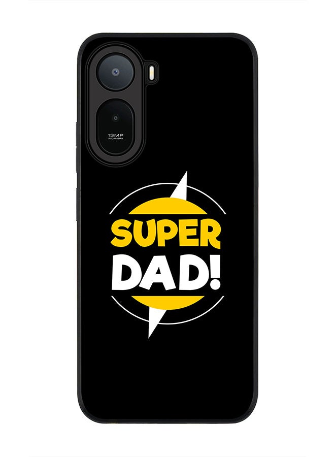 Stylizedd Rugged Case for Xiaomi Redmi A7 Pro 4G / Poco C81 / Poco C81 Pro / Poco C85x 5G- Slim Fit Hybrid Rubber Cover Super Dad
