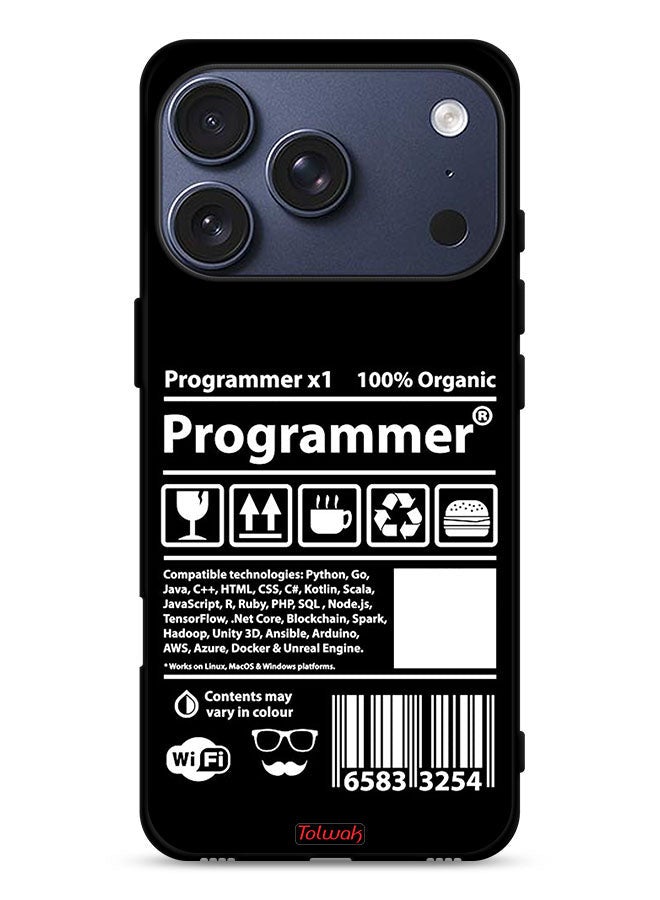 Tolwak Apple iPhone 17 Pro Protective Case Cover Programmer Sticker - Image 1