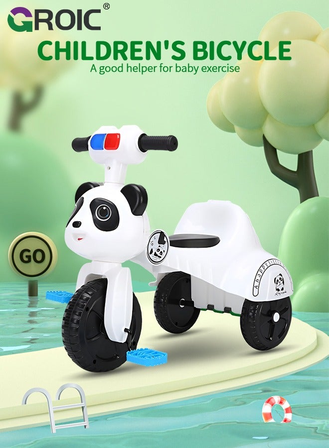 GROIC دراجات ثلاثية للأطفال، دراجة قابلة للطي مع إضاءة موسيقية، دراجة ثلاثية للأطفال قابلة للطي، دراجة مضادة للتقلبات للأطفال - Image 2