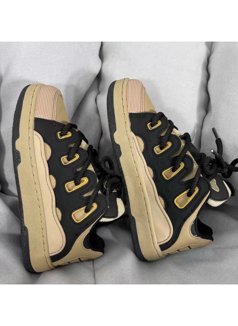 KUYING New Thick Sole Elevated Board Shoes  - Image 4