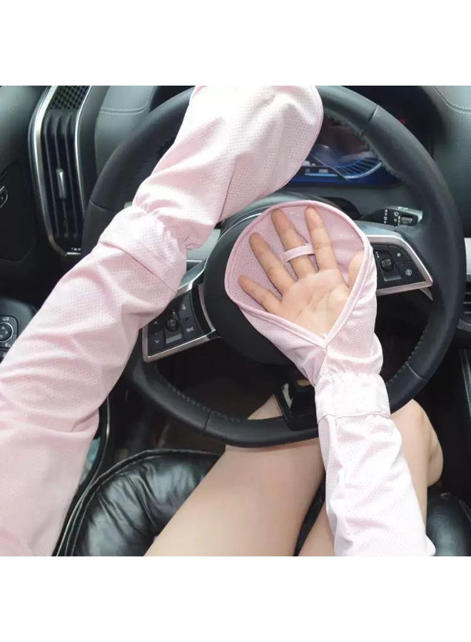 زوج واحد من قفازات الحماية من أشعة الشمس فوق البنفسجية، قفازات القيادة، قفازات ركوب الدراجات، أكمام حماية من الشمس بدون أصابع، أكمام حماية من أشعة الشمس UPF50+، أكمام رياضية خارجية - Image 2