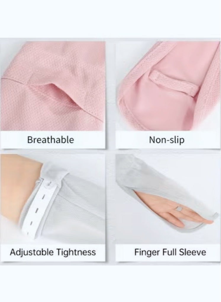 زوج واحد من قفازات الحماية من أشعة الشمس فوق البنفسجية، قفازات القيادة، قفازات ركوب الدراجات، أكمام حماية من الشمس بدون أصابع، أكمام حماية من أشعة الشمس UPF50+، أكمام رياضية خارجية - Image 4