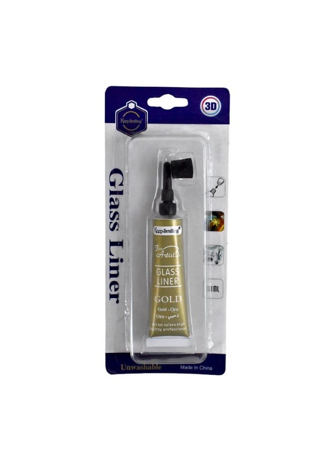 Keep Smiling 3D Glass Liner 21ml – High Quality Non-Toxic Unwashable Artist Color - Image 1