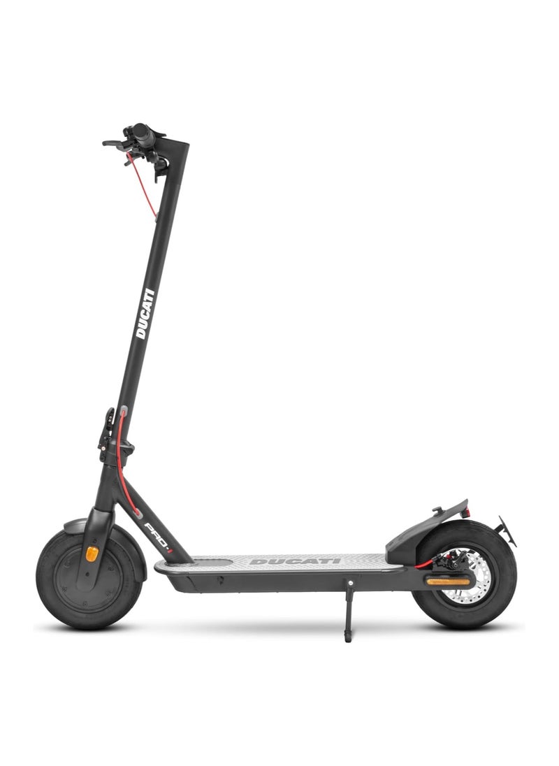 Ducati - Pro1 Evo Advanced Electric Scooter | 350W Powerful Motor, Turn Signals, 10” Air Tyres, Dual Braking System | 25Km Range, Led Display, 4 Driving Modes, Max Load 100Kg | Black - Image 1