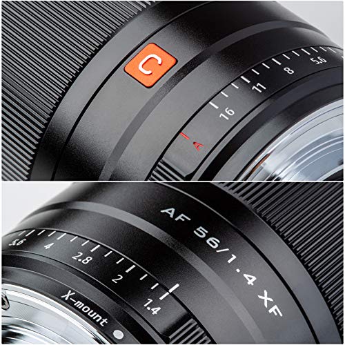 VILTROX 56mm F1.4 STM APS-C Frame Auto Focus Standard Prime Lens for Fuji Fujifilm X-Mount Mirrorless Digital Camera X-M1 X-H1 X-PRO3 X-PRO2 X-T4 X-T3 X-T2 X-S10 X-T30 X-T20 X-T200 Black - Image 3