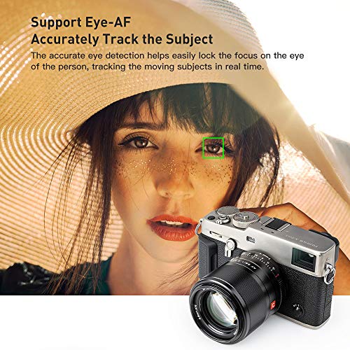 VILTROX 56mm F1.4 STM APS-C Frame Auto Focus Standard Prime Lens for Fuji Fujifilm X-Mount Mirrorless Digital Camera X-M1 X-H1 X-PRO3 X-PRO2 X-T4 X-T3 X-T2 X-S10 X-T30 X-T20 X-T200 Black - Image 5