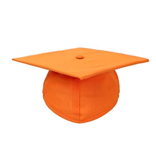 FtyFty Unisex Adult Matte Graduation Cap with Tassel Year Charm (Orange) - Image 3