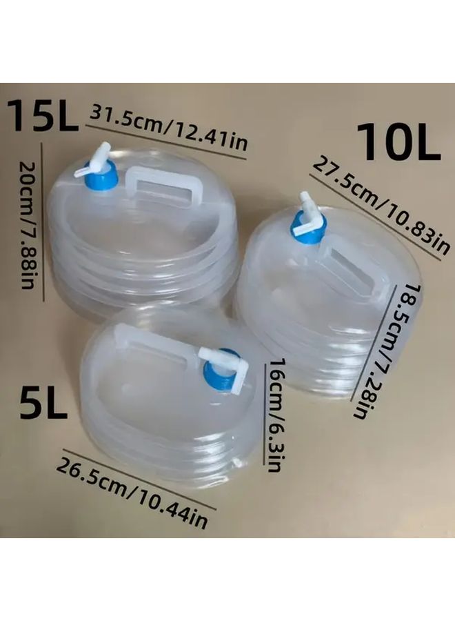 Large Capacity 15 Liter Folding Outdoor Bucket With Rotating Drain Nozzle - Image 3
