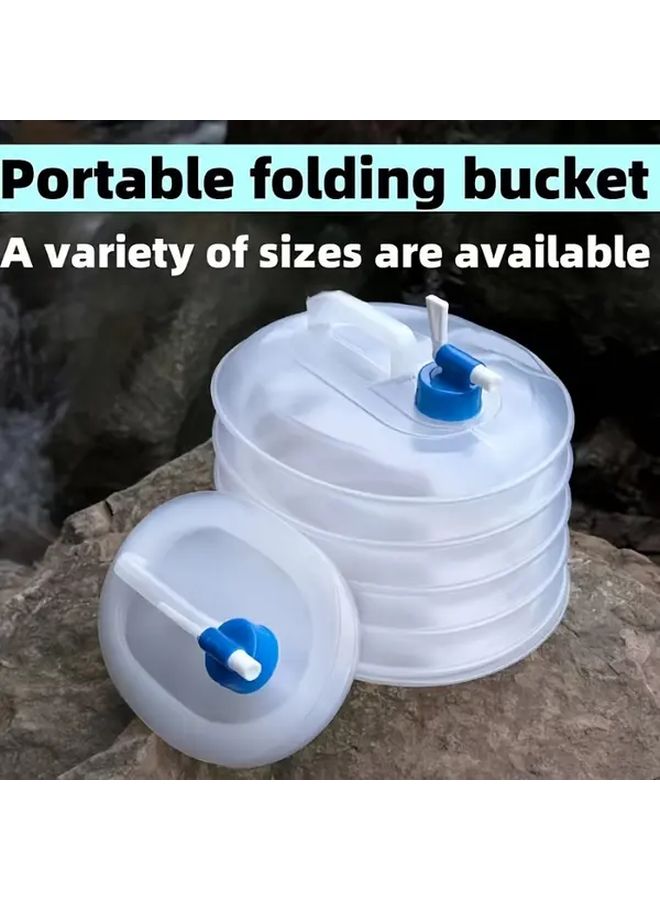 Large Capacity 15 Liter Folding Outdoor Bucket With Rotating Drain Nozzle - Image 4