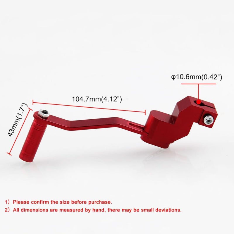 Gatuida Motorcycle Shift Lever Aluminum Alloy Gear Enhances Riding Comfort - Image 3