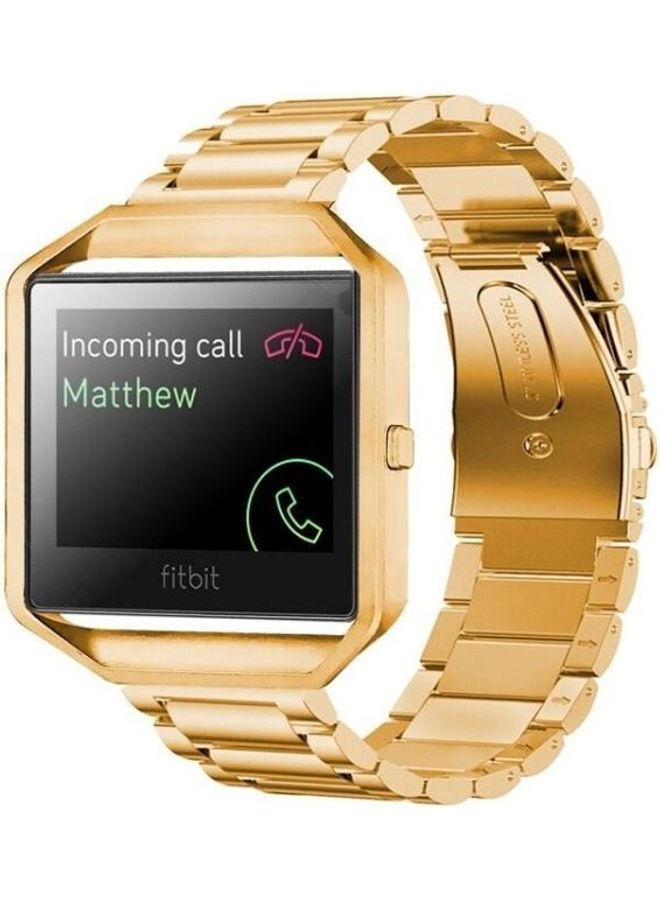 NIBEMINENT Stainless Steel Waist Strap Watch Band Gold - Image 2