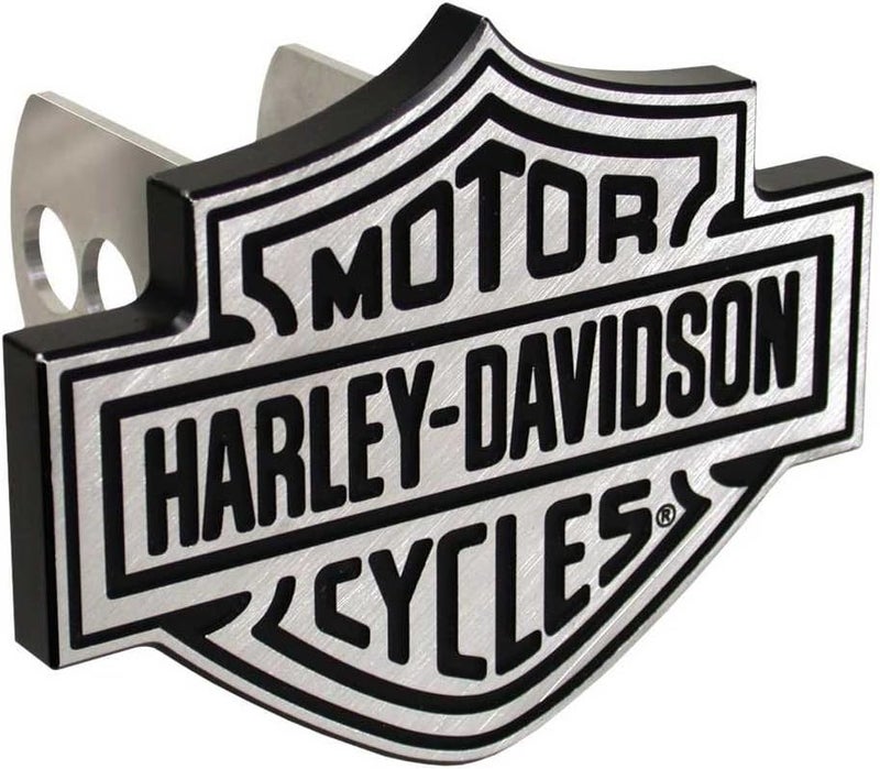 Harley-Davidson Silver Bar & Shield Hitch Plug for 1-1/4 Inch and 2-Inch Brackets