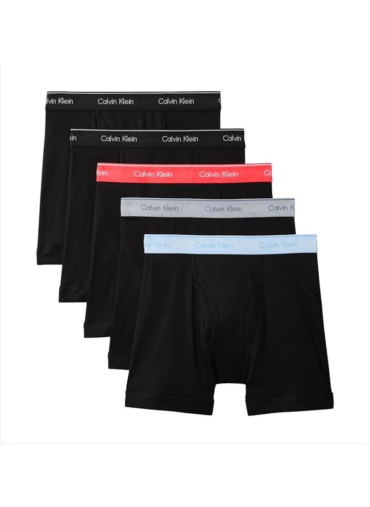 CALVIN KLEIN 5 Pack Boxer Briefs - Cotton Classics