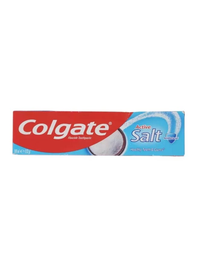 Colgate Active Salt Anti Bacterial Fluoride Toothpaste For Healthy Teeth And Gums- 100ml - Image 1