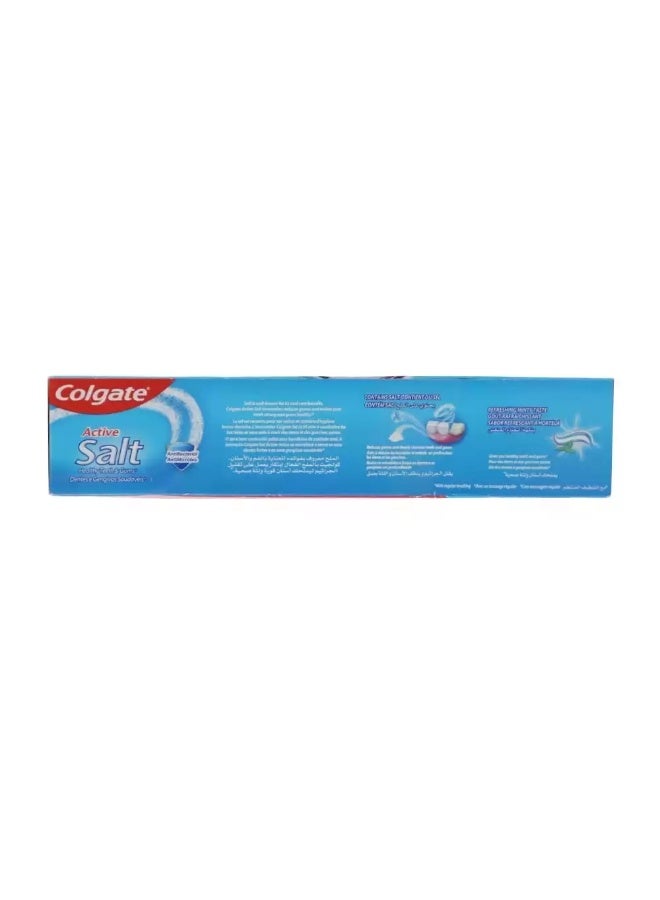 Colgate Active Salt Anti Bacterial Fluoride Toothpaste For Healthy Teeth And Gums- 100ml - Image 2