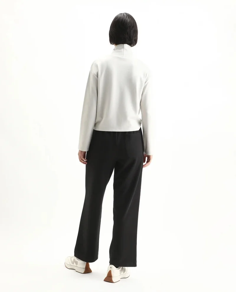 Rareism Women's Solid Wide Leg Trackpant