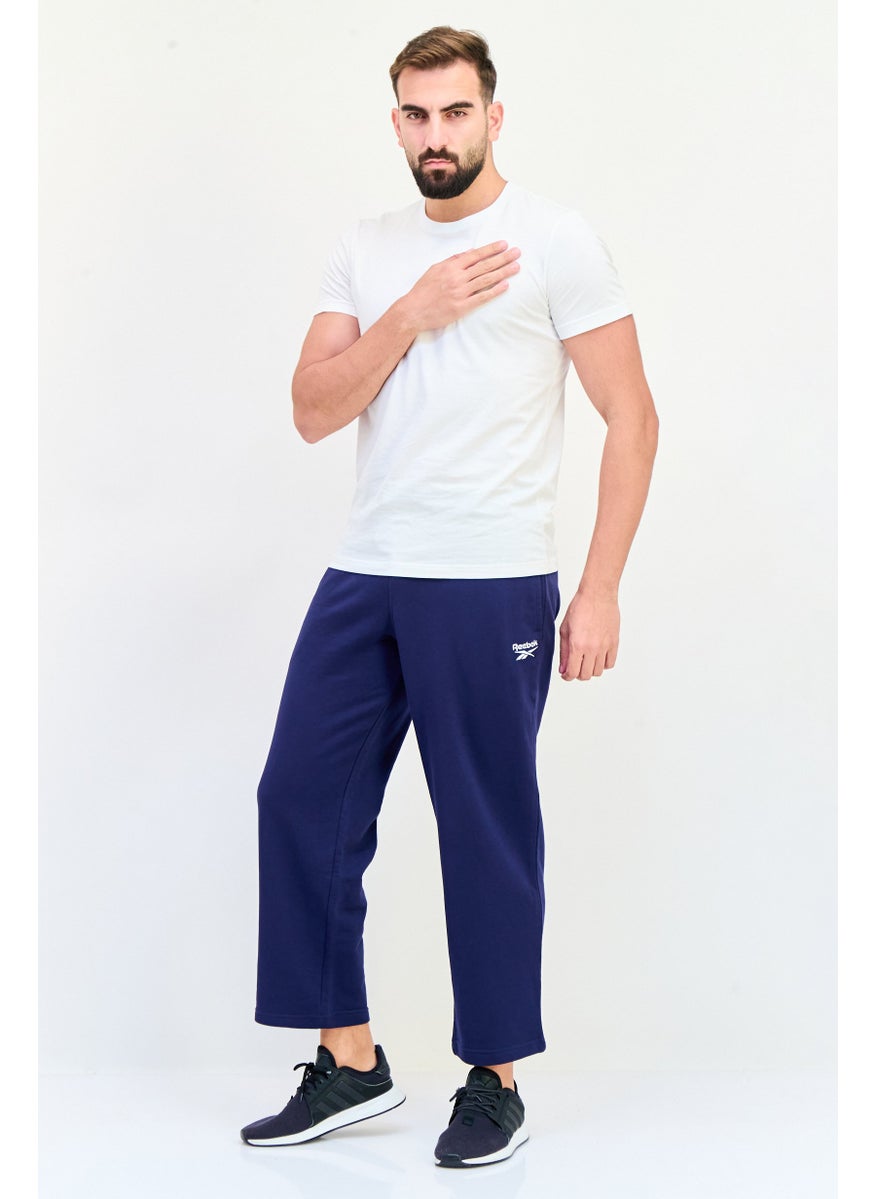 Reebok Men Sportswear Fit Embroidered Logo Outdoor Sweatpants, Navy  - Image 2