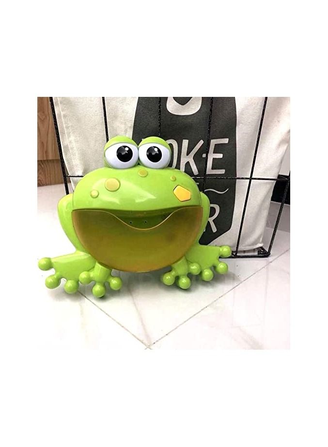 ANSELF Baby Bath Toy Bubble Machine Frog Automatic Bubble Maker Blower Music Bubble Maker Bathtub Soap Machine Toy for Children - Image 2