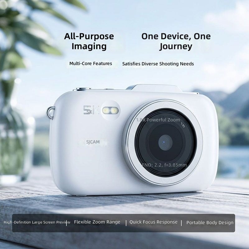 SJCAM ZV100CCD 5K Ultra HD Student Camera for Campus, Travel & Photography - Image 2