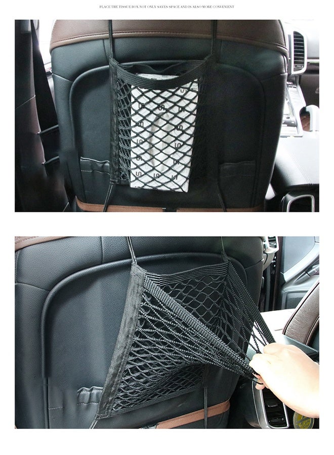 Car seat storage net bag, car protective barrier net, isolation storage net, backrest storage bag, car use - Image 4