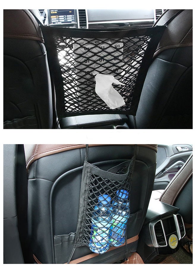 Car seat storage net bag, car protective barrier net, isolation storage net, backrest storage bag, car use - Image 3