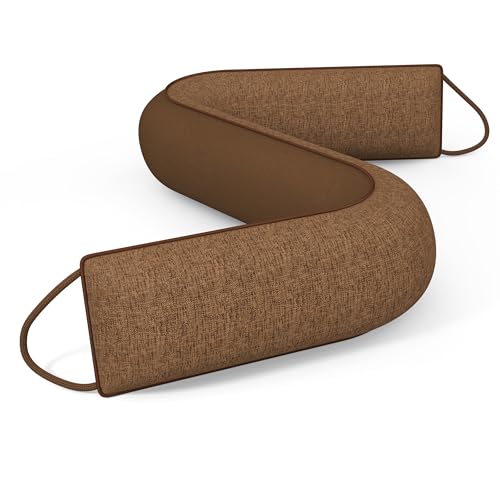 HADOR HADOR Door Draft Stopper 30 Inch Weighted Under Door Snake Cold Air Noise Wind Blocker Heavy Duty Sound Proof Bottom Filler Cover Gaps up to 3 Winter Patio Sliding Window Pillow Guard Seal Brown 