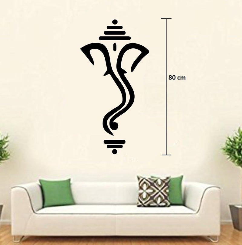 Asmi Collections PVC Wall Sticker - Black Ganesha - Image 2