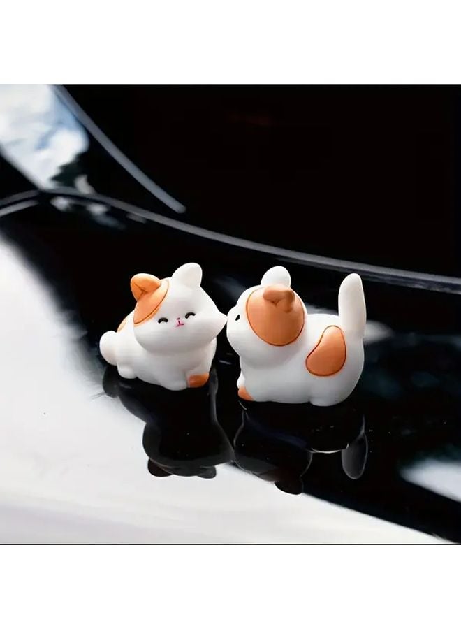 Two Kittens Couple Car Ornament For Central Control And Rearview Mirror Love Atmosphere - Image 1