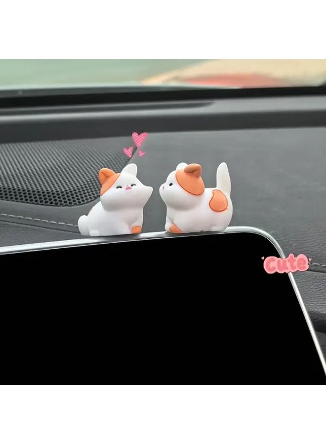 Two Kittens Couple Car Ornament For Central Control And Rearview Mirror Love Atmosphere - Image 4