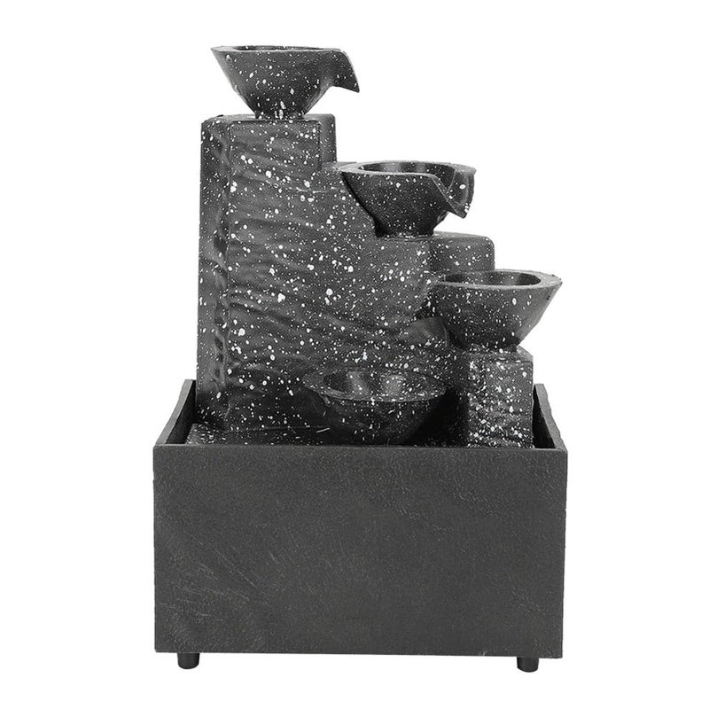 USB Desktop Waterfall Fountain With LED Lights For Home Office Decor - Image 3