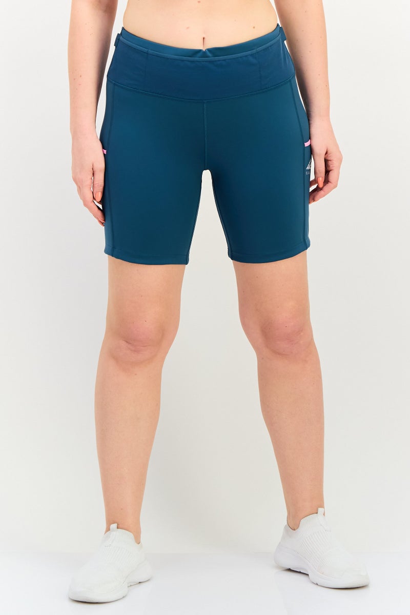 Nike Women Tight Fit Running Shorts, Teal Green - Image 1