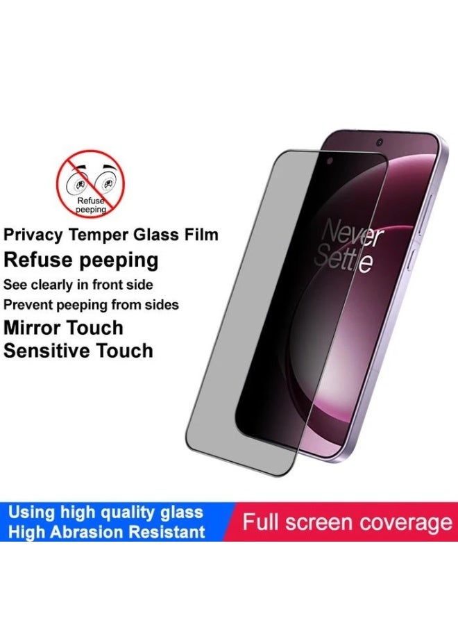 يويو تيك واقي شاشة زجاجي مقوى مضاد للتجسس وخاص بالخصوصية لهاتف OnePlus 15، خالٍ من الفقاعات، صلابة 9H، جودة عالية الوضوح، مقاوم للخدوش، مناسب لهاتف OnePlus 15 6.78 بوصة 2025. - Image 2