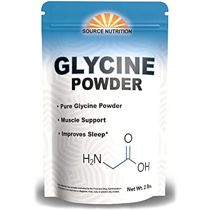 TradeKing Glycine Powder (2 lbs) - Promotes Restful Sleep, Muscle Energy and Strength, Memory and Cognition Support (Resealable Bag) - Image 1