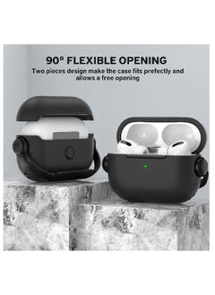 نيبمينينت غلاف واقي متوافق مع علبة AirPods Pro 2 بتصميم قفل آمن لسماعات الرأس، غلاف TPU إبداعي للموسيقيين مع حلقة مفاتيح  - Image 5