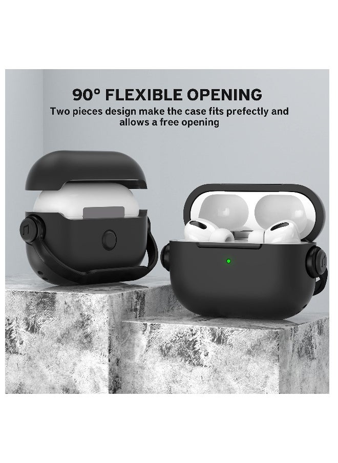 NIBEMINENT - Compatible with AirPods Pro 2 Case Creative Musician Headset Secure Lock Design Protective TPU Cover Case with Keychain - Image 1