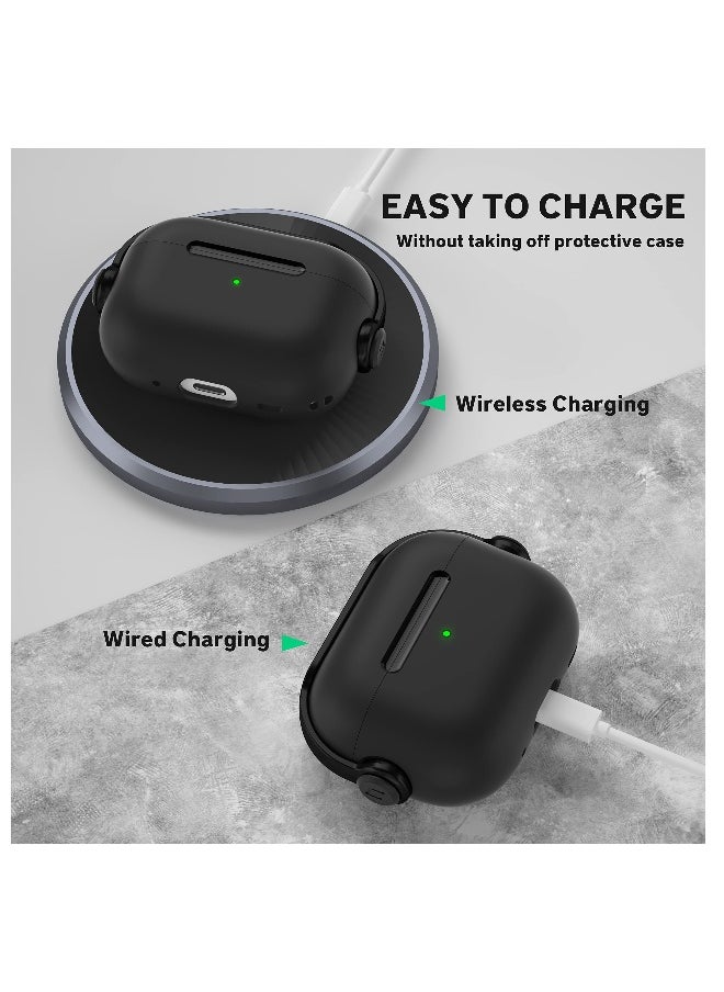 NIBEMINENT - Compatible with AirPods Pro 2 Case Creative Musician Headset Secure Lock Design Protective TPU Cover Case with Keychain - Image 1