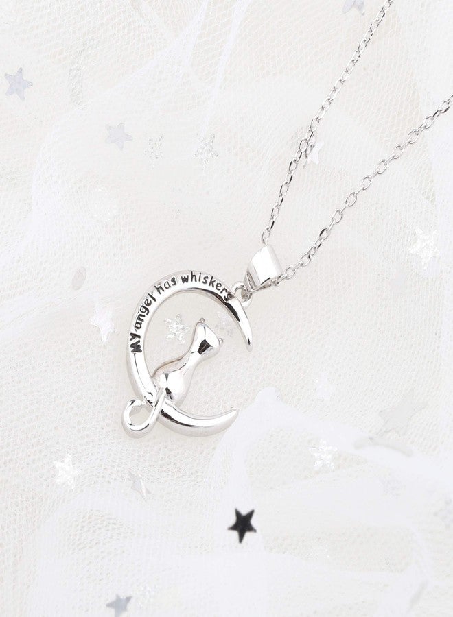 bobauna Pet Memorial Keychain My Angel Has Whiskers Pet Loss Jewelry Sympathy Loss Of Cat Gift For Cat Lover Family Friend (cat whiskers necklace) - Image 2